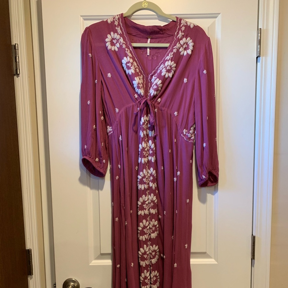 Free people dress- wine color